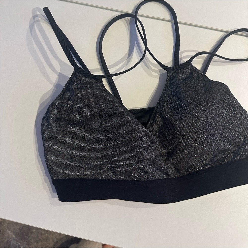 Nike Black Glitter sports bra